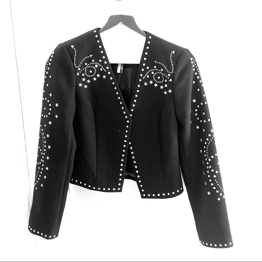 ✨TopShop✨ Petite Crop Studded Blazer